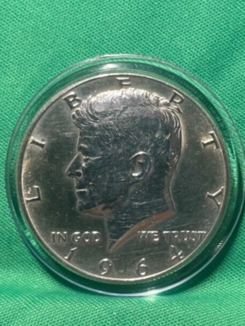 1964-P Kennedy Half Dollar AU 90% Silver Just Brilliant #204928281233
